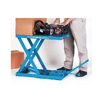 BISHAMON Scissor Lift Table: Electric, 1,100 lb Load Capacity, 31 1/2 in Max Lifting Ht - Fixed-Top Electric Lift Tables