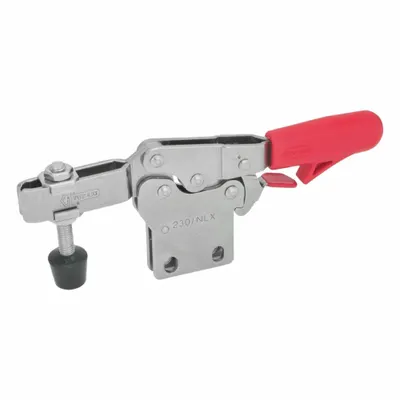 JW WINCO Horizontal Acting Toggle Clamp: Locking Horizontal Handle, Flange Base Mounting - Corrosion-Resistant Toggle Clamps