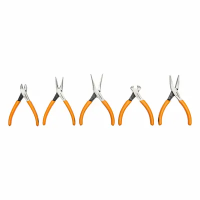GEARWRENCH Assorted Pliers Sets: 5 Pliers, Deluxe Cushion Grip, Spring Return, Plastic Tray - Assorted Precision Pliers Sets