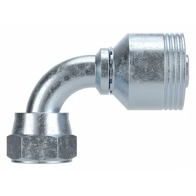 PARKER 1C543-28-16 90° Elbow Hydraulic Crimp Fitting - Parker Crimp Hydraulic Hose Fittings with Metric Connection