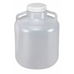 APPROVED VENDOR Round Carboy, 10 L, Wide Mouth, Autoclavable, 100 mm Screw Closure