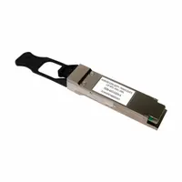 This QSFP+ form factor transceiver is designed for multi-mode OM4 fiber with an MTP/MPO connector. It supports 40 Gigabit Ethernet connections over distances up to 400 meters. Suitable for high-speed data transmission in data center and enterprise network environments