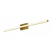 Barlow 36" LED Vanity: Satin Brass, 1,634 lm_3,800 lm, 3000K, 30 W, 120V AC, Dimmable, 36 in Lg (MPN BARV3603L30D1SB)