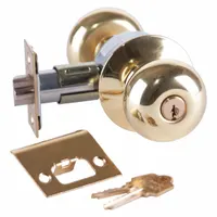 ARROW Door Lockset: Office Knob Locksets, Brass (MPN MK11TA 3 CS)