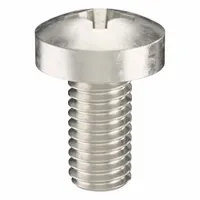 Machine Screw: M6x1.00 Thread Size, 12 mm Lg, 18-8, Stainless Steel, Plain, Pan, Phillips, 25 PK (MPN ZSCRW-293)