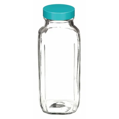 QORPAK Mixing/Storage/Sampling Bottle: 480 mL, 48-400, Urea, Polyethylene/PTFE - Rectangular Glass Lab Bottles