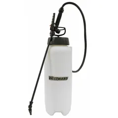This handheld sprayer features a 3-gallon poly tank and operates at 40 psi, delivering a maximum spray distance of 25 ft. It is chemically compatible with oils and lubrication, making it suitable for cleaning and degreasing tasks in maintenance environments.