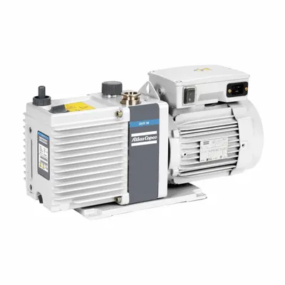 ATLAS COPCO Vacuum Pump: 0.73 hp, 1 Phase, 110/120V AC - Lubricated Rotary Vane Vacuum Pumps