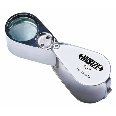 INSIZE Illuminated Magnifier: 10X - Magnifiers
