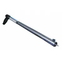 Probe-type instrument for detecting moisture levels in carpets and flooring materials. Used in water damage restoration and moisture inspection to identify wet areas in carpets and subfloors during drying and remediation processes