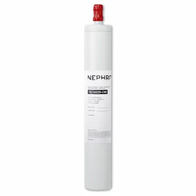 NEPHROS Quick-Connect Water Filter: 1 micron, 2 gpm, 17 in Overall Ht - Quick-Connect Ice Machine & Refrigerator Water Filters