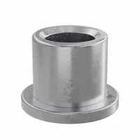 Flanged Sleeve Bearing: Iron-Copper, SAE 863, 1/4 in Bore, 3/8 in OD, 3/8 in Lg, 10 PK (MPN SOF317-02B)