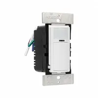 LEVITON Occupancy Sensor: Occupancy/Photocell/Vacancy, Fluorescent/Incandescent/LED, Wireless, White (MPN ODSMT-MDW)
