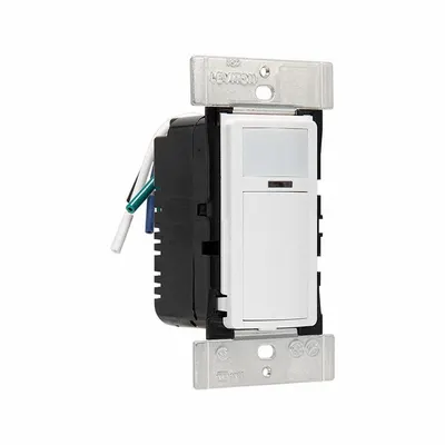 LEVITON Occupancy Sensor: Occupancy/Photocell/Vacancy, Fluorescent/Incandescent/LED - Occupancy Sensors