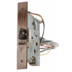 This VON DUPRIN electric lever lockset is designed for storeroom applications, providing keyless egress and access control on interior doors. It features a 98/99 Rose style and a Dark Oxidized Satin Bronze, Oil Rubbed Bronze finish. The lockset operates on 24 V and is not ADA compliant or ligature-resistant, with no visual indicator message.