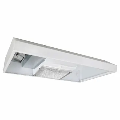 FRIGIDAIRE Range Hood: Convertible Exhaust/Recirculation, 30 in Wide, White, Steel Housing - Residential Convertible Exhaust & Recirculation Hoods