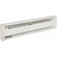 DAYTON Electric Baseboard Heater: Commercial Grade, 562W/750W, Thermostat Not Included, Navajo White