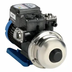 Compact horizontal booster pump for increasing water pressure in residential and light commercial systems. Single-phase motor operates on 115V AC. Best efficiency flow of 9 gpm with 1 in FNPT connections. Suitable for boosting pressure from wells, municipal supplies, or storage tanks.