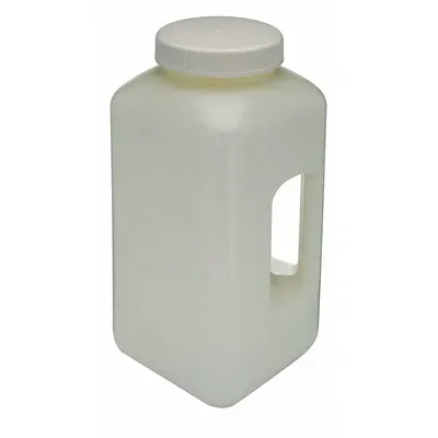 GLOBE SCIENTIFIC Sampling Bottle: 4 L, 1.05 gal, HDPE, Natural - HDPE Rectangular Lab Bottles