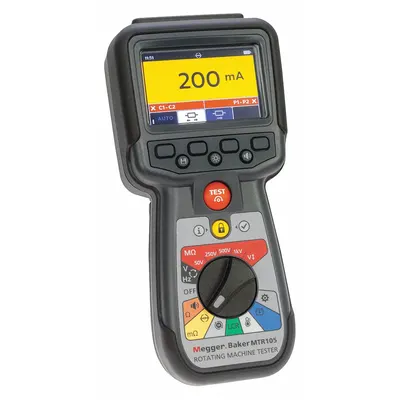 MEGGER MTR105 Digital Phasing & Motor Rotation Meter, 0-600V, CAT III 600V - Phasing & Motor Rotation Meters