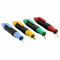 SHAVIV Deburring Tool Set: B10/B11/B20/B30 Blade, Glo-Burr Handle, Blue/Green/Red/Yellow (MPN 154-90042)