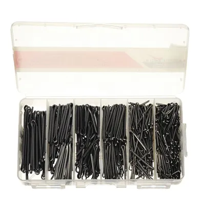 ITW BEE LEITZKE Pin Assortment,550 pcs,7 Sizes: Bridge, Inch, Stainless Steel, 18-8, Plain - Cotter Pin Assortments