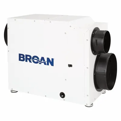 BROAN Duct Mount Dehumidifier: Residential Homes, Dedicated Return to Main Supply - Fresh Air Ventilation Capable In-Duct Dehumidifiers