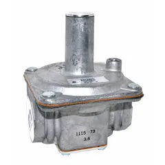 Low pressure regulator for HVACR systems, compatible with manufacturer part number S405. Used to regulate gas or fluid flow in pumps, valves, and tubing assemblies within industrial heating and cooling equipment.