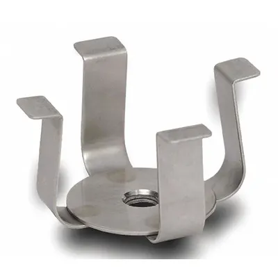 OHAUS Erlenmeyer Flask Clamp: Flask Clamp, Stainless Steel, Rubber Mat - Lab Shakers, Vortex Mixers, & Rockers Attachments