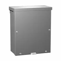 HAMMOND Junction Box: Galvanized Steel, 18 in x 18 in x 10 in, 3R, Solid Cover, Screw On, Included (MPN C3R181810SC)
