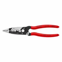 Multi Functional Wire Strippers: 8 in Overall Lg, Locating Ridges/Screw Shear, Deluxe Cushion Grip (MPN 13 71 8)