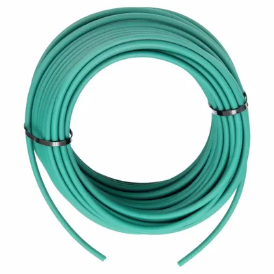 EAGLE BELTING Round Belt: Green, 3 mm Dia, For 27 mm Min Pulley Dia, 100 ft Overall Lg - Solid-Core Rough Round Belts