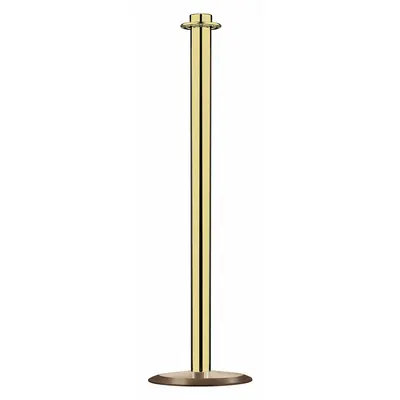 LAWRENCE METAL Contemporary Top Post: Contemporary, 33 5/8 in Post Ht, Steel, Flat, 35 in or Less - Flat-Top Rope Barrier Receiver Posts