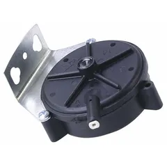Single pressure control for HVACR systems, used to monitor and regulate refrigerant pressure. Opens or closes electrical contacts at preset pressure limits to protect compressors and other components. Suitable for commercial and industrial refrigeration and air conditioning applications.