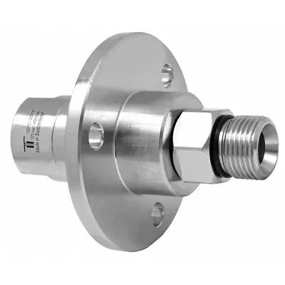 MOSMATIC Rotary Union: Straight, Nickel-Plated C38500 Brass, 1 Passages, 3/8 in Rotating Shaft - Brass Rotating Joints & Unions