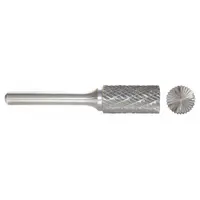 Double-cut end-cut cylinder bur with a 3/32" x 7/16" head, trade number SB-42L2. Designed for material removal, deburring, and shaping in metalworking applications on ferrous and non-ferrous materials