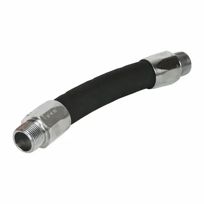 FILL-RITE Discharge Hose: Discharge Hose, 3/4 in x 9 in, Neoprene, Nitrile, Brass - Whip Hoses for Fuel Transfer Pumps
