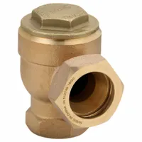 Steam Trap: Brass Body, Angle Design, 4,200 lb/hr, 1 in FNPT Inlet, 125 psi Max. (MPN 9C-A-4-125)