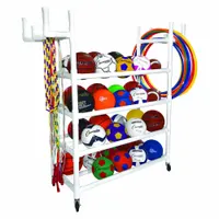 CHAMPION SPORTS Physical Education Equipment Cart: 61 in Overall Lg, 19 in Overall Wd, Plastic (MPN PECART)