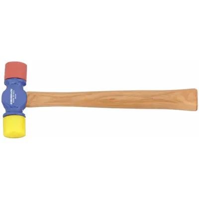 VAUGHAN Soft Face Hammer: Nylon, 12 oz Head Wt, 1 3/8 in Tip Dia, 12 1/2 in Overall Lg - Nylon-Tip Hammers