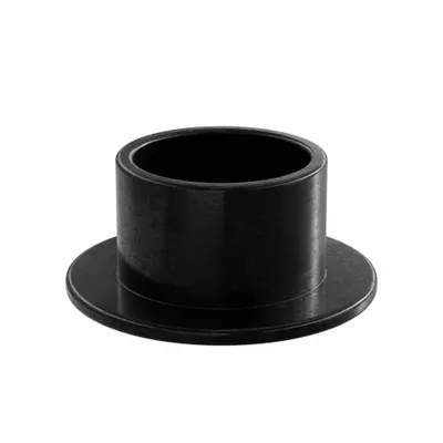 OILITE Flanged Sleeve Bearing: PEEK, 5/16 in Bore, 3/8 in OD, 1/4 in Overall Lg - Low-Friction Plastic Flanged Sleeve Bearings