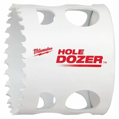 MILWAUKEE Hole Saw: 2 5/16 in Saw Dia., 3.5 Teeth per Inch, 1 5/8 in Max. Cutting Dp - Multi-Material-Cutting Hole Saws without Arbor