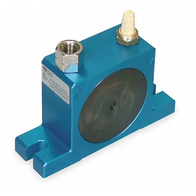 Dayton Pneumatic Vibrator: 451 lbf, 14,000 vpm, 1/4 in NPT, 80 dBA, Aluminum - General Purpose Turbine & Ball Vibrators