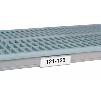 METRO Label Holder: Metro Super Erecta Pro, 11 1/4 in Overall Wd, 1 1/4 in Overall Ht - Label Holders for Plastic Shelving