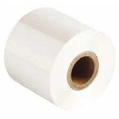 White wax/resin ribbon for the BBP72 printer series. Scratch-resistant and RoHS compliant. Used for industrial labeling applications such as asset tracking, cable marking, and safety signage.