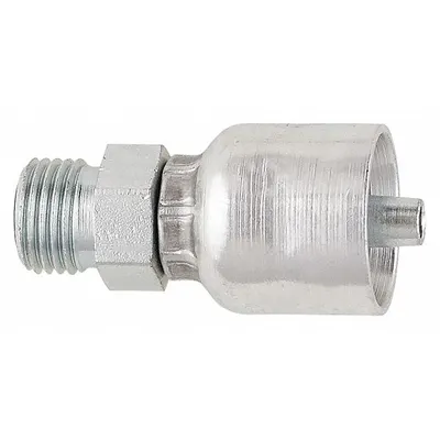 Parker Hydraulic Crimp Fitting: Steel x Steel, Straight, -16 For Hose Dash Size - Parker Crimp Hydraulic Hose Fittings with ORS Connection
