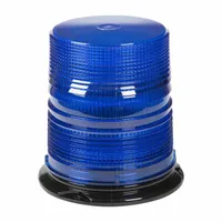 GROTE Flashing Beacon: Flashing Beacon, Blue, 6 3/8 in Overall Wd, 6 11/16 in Overall Ht, LED (MPN 78055)
