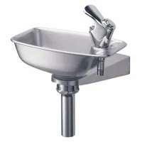 ELKAY Drinking Fountain: On-Wall, 4 7/8 in Ht, 10 in Dp, 11 in Overall Wd, Not ADA Compliant, Gray (MPN EDF15R)