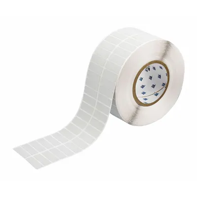 BRADY Pre-Cut Label Stock Roll: 1/2 in x 1 1/2 in, 3 11/32 in x 1/2 in, Metalized Polyester - Brady Precut Label Rolls