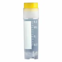 APPROVED VENDOR Plastic Vials: Cryogenic, Polypropylene, 2 mL, Yellow, Sterile, Colorless, Round (MPN 3012Y)